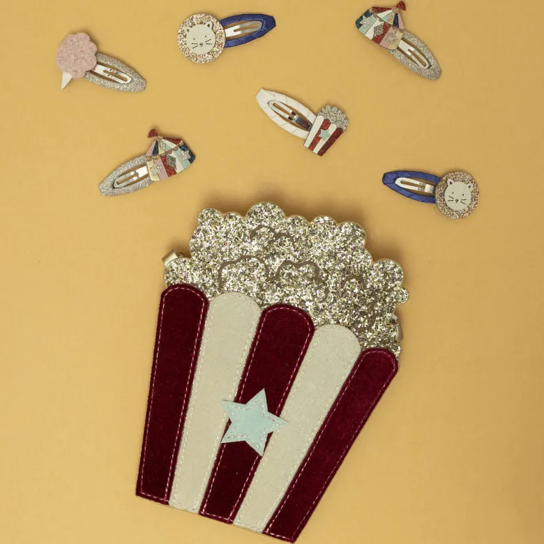 Mimi & Lula - 4 Hair Clips - Lion Circus