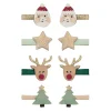 Mimi & Lula 8 Hair Clips, Mini Santa Christmas