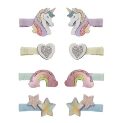 Mimi & Lula 8 Hair Clips, Mini Dreamy My Little Unicorn
