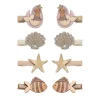 Mimi & Lula 8 Hair Clips, Mini Mermaid Ocean Pearl