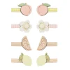 Mimi & Lula 8 Hair Clips, Mini Citrus Peaches and Cream