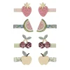 Mimi & Lula 8 Hair Clips, Mini Fruit Salad "Spring on the Farm" Collection