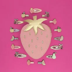 Mimi & Lula 8 Hair Clips, Mini Fruit Salad 