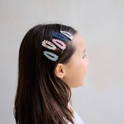 Mimi & Lula 5 Hair Clips, Mini Scalloped Edge Mon Cheri
