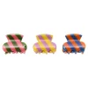 Mimi & Lula 3 Hair Clips, Mini Striped Beach