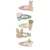 Mimi & Lula 5 Hair Clips, Mini Bunny and Chic Easter
