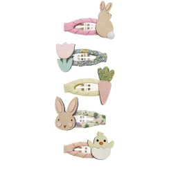 Mimi & Lula 5 Hair Clips, Mini Bunny and Chic Easter