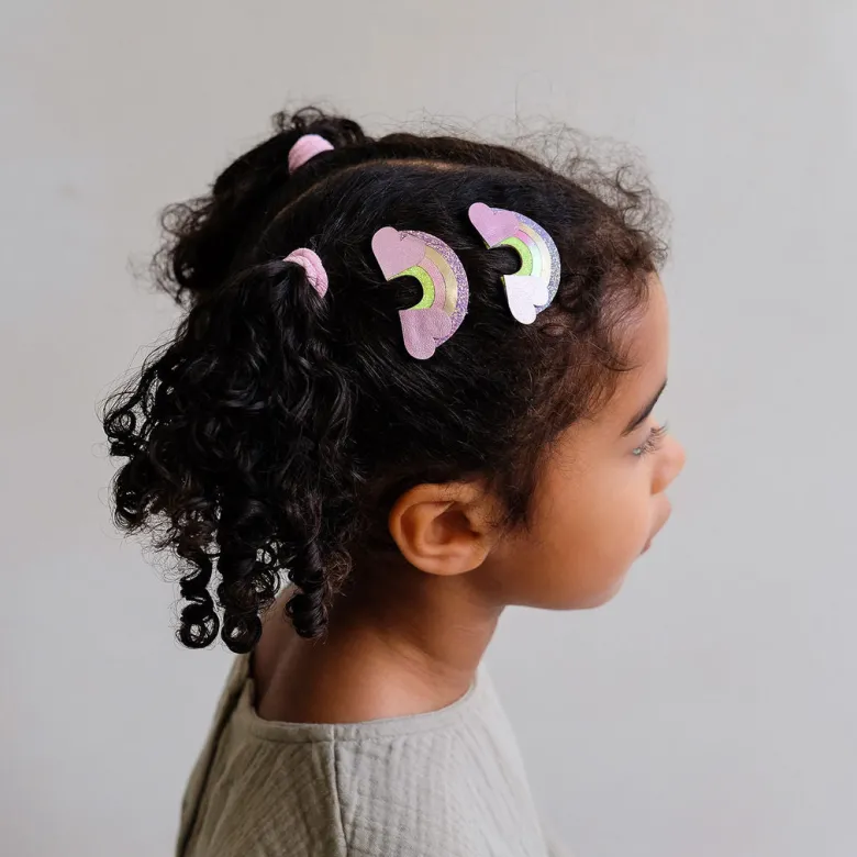 Mimi & Lula 2 Hair Clips, Rainbow My Little Unicorn