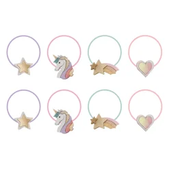 Mimi & Lula 8 Hair Elastics, Mini Dreamy My Little Unicorn