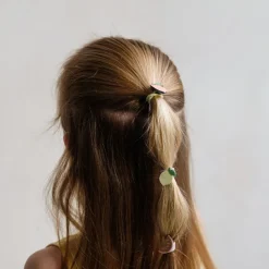 Mimi & Lula 8 Hair Elastics, Mini Citrus Peaches and Cream