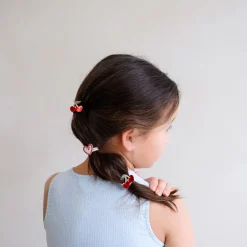 Mimi & Lula 6 Hair Elastics, Mini Red Cherries Mon Cheri