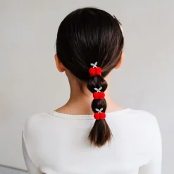 Mimi & Lula 4 Hair Elastics, Pom Pom Cherries Mon Cheri