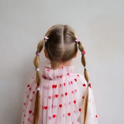 Mimi & Lula 8 Hair Elastics, Mini Heart Valentines