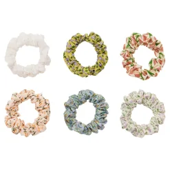 Mimi & Lula 6 Scrunchies, Floral Spring on the Farm