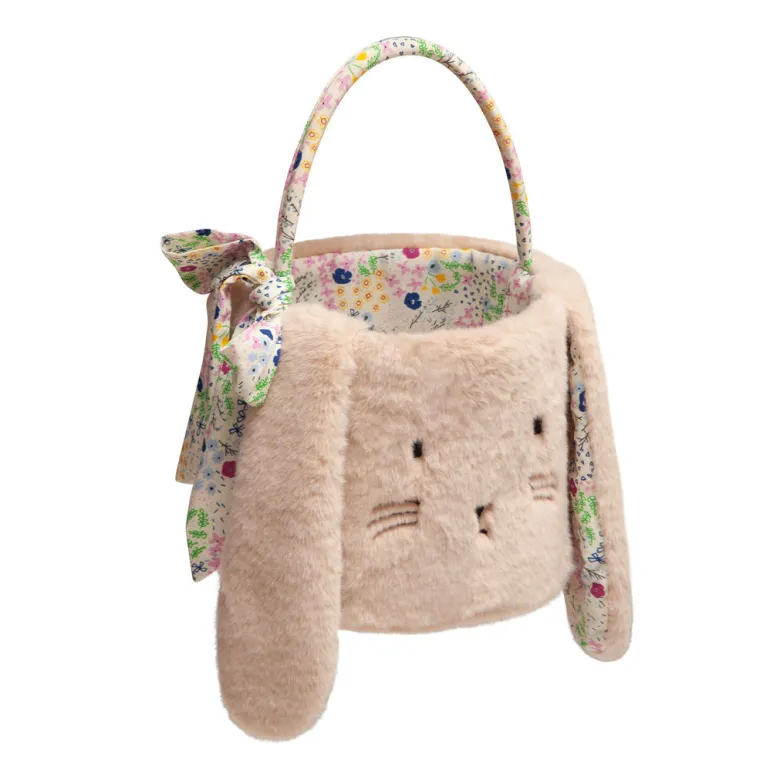 Mimi & Lula, Basket Shaped like an Easter Bunny - Fluffy Easter