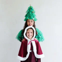 Mimi & Lula Cape, Green Christmas Tree