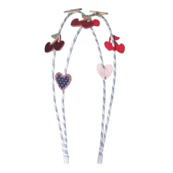 Mimi & Lula Double Hairband, Red Cherries Mon Cheri