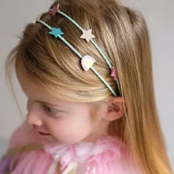 Mimi & Lula Double Headband, Rainbow and Star My Little Unicorn