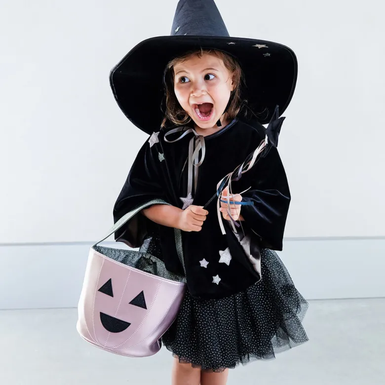 Mimi & Lula, Gertrude Witch Halloween Cape – Black