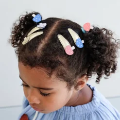 Mimi & Lula Hair Accessories, 5 Hair Clips - Mini Toadstool Mushroom Village