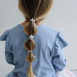 Mimi & Lula Hair Accessories, 8 Hair Ties - Mini Unicorn Celeste