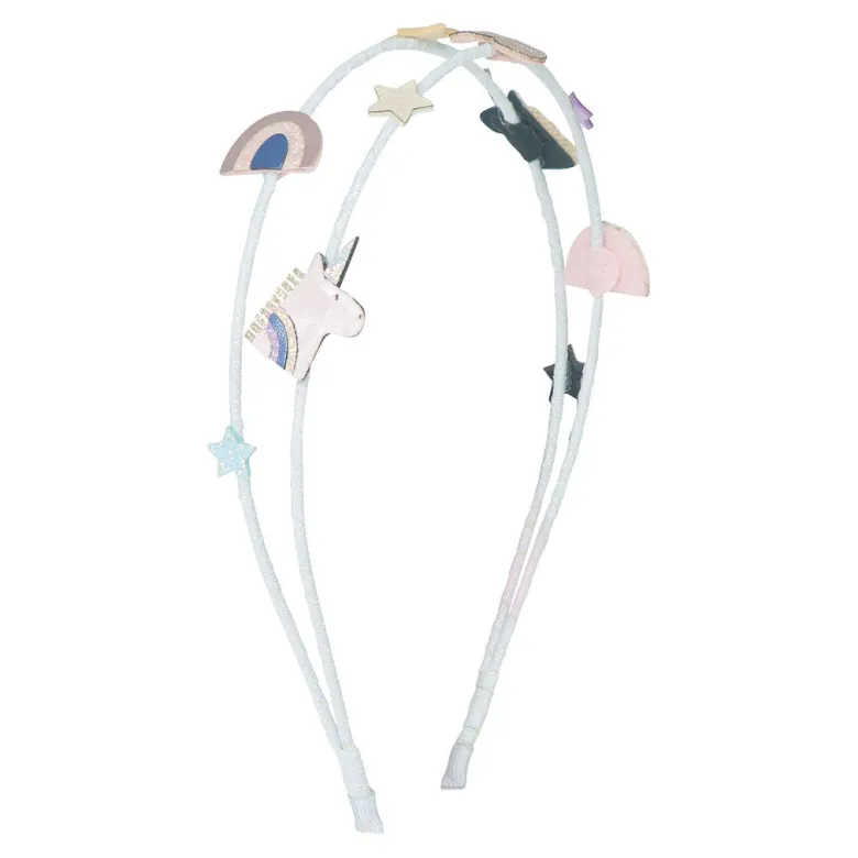 Mimi & Lula Hair Accessories, Double Headband - Unicorn Celeste