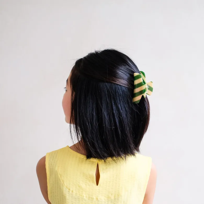 Mimi & Lula Hair Clip, Striped Beach