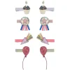 Mimi & Lula Hair Clips, Set of 8 - Birthday Theme Party Time