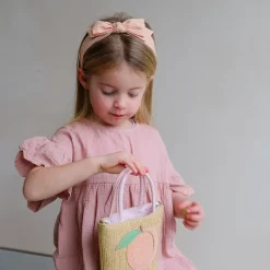 Mimi & Lula Headband, Gingham Peaches and Cream