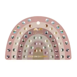 Mimi & Lula Self-Adhesive Ear Stickers 30 Pairs - Pink Gem Earrings
