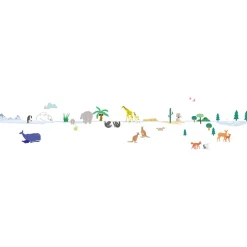 Mimi Lou Wall Sticker Border, Around the World