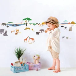 Mimi Lou Wall Sticker Border, Liv - Safari
