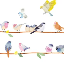 Mimi Lou Wall Sticker Border, Branch with Birds