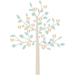 Mimi Lou Wall Sticker, Giant Family Tree - Baby Blue