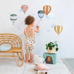 Mimi Lou Wall Sticker, Hot Air Balloons