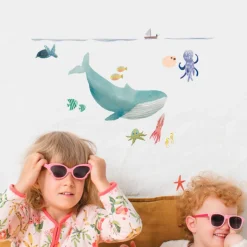 Mimi Lou Wall Sticker, Just a Touch – The Ocean