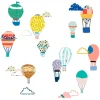 Mimi Lou Wall Sticker, Small Hot Air Balloons