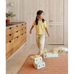 Modu Beams Wooden Balance Beams, Activity Toy - Sand Grey/Honey Yellow