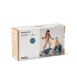 Modu Building Toy in Foam, Dreamer Set, 34 Pieces - Deep Blue/Sky Blue