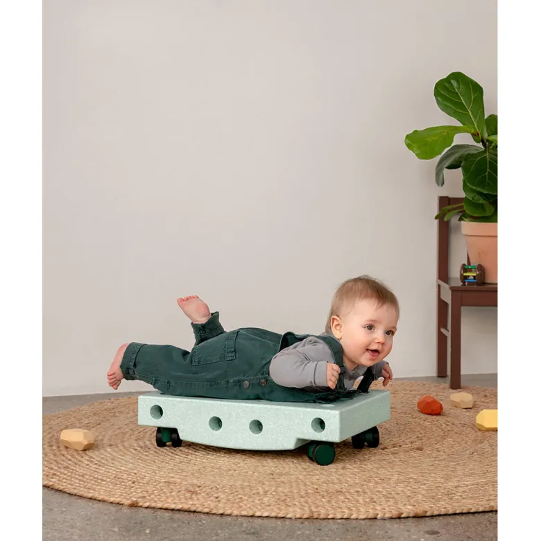 Modu foam building toy, Curiosity set, 14 pieces – Ocean mint/Forest green