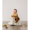Modu Foam Building Toy, Curiosity Set, 14 Pieces - Sand Grey / Honey Yellow