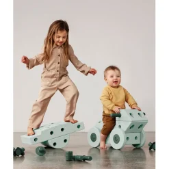 Modu Foam Building Toy, Dreamer Set, 34 Pieces - Ocean Mint/Forest Green