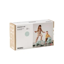 Modu Foam Building Toy, Dreamer Set, 34 Pieces - Ocean Mint/Forest Green