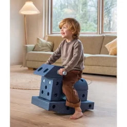 Modu Foam Building Toy, Explorer Set, 20 Pieces - Deep Blue/Sky Blue