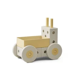 Modu 3-in-1 Walker, Activity Toy in Foam - Sand Grey/ Honey Yellow