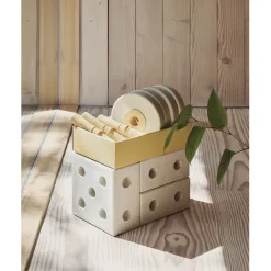 Modu 3-in-1 Walker, Activity Toy in Foam - Sand Grey/ Honey Yellow