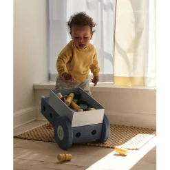 Modu 3-in-1 Walker, Foam Activity Toy - Deep Blue/Sky Blue