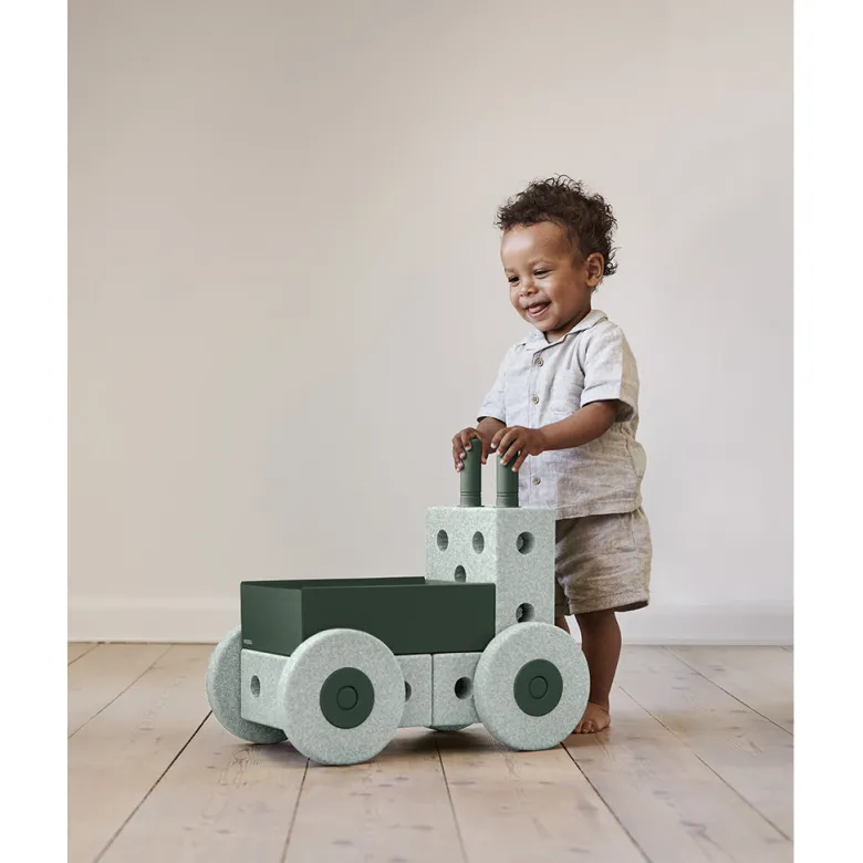 Modu 3-in-1 Walker, Foam Activity Toy - Ocean Mint/Forest Green