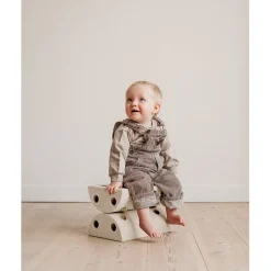 Modu Kids Stool, Sand Grey/ Honey Yellow