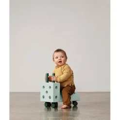 Modu Tiny Ride, Foam Activity Toy, 10 Pieces - Ocean Mint/Forest Green